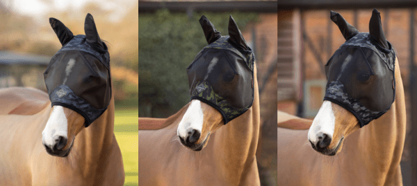LMX Visor-Tek Half Fly Mask Camo