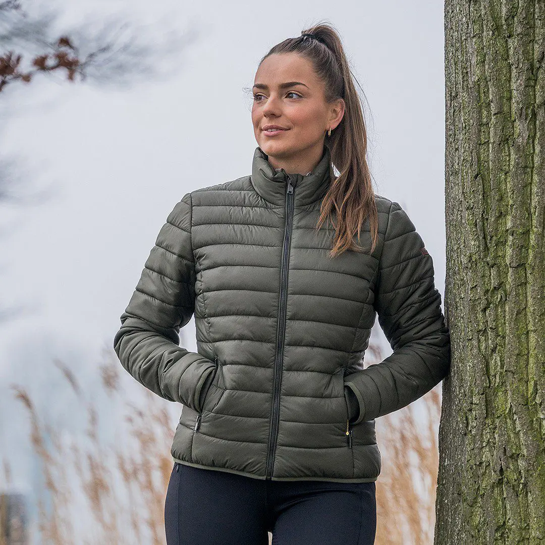 Horka Gewatteerde jas Emerald