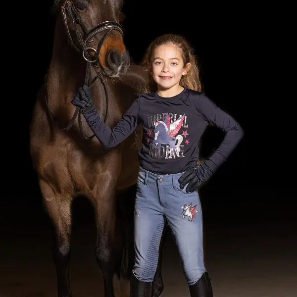 IR Rijbroek Denim Kids - Afbeelding 4
