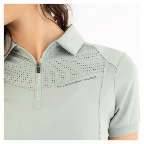 BR Zip-up Shortsleeve polo Inne - Afbeelding 8