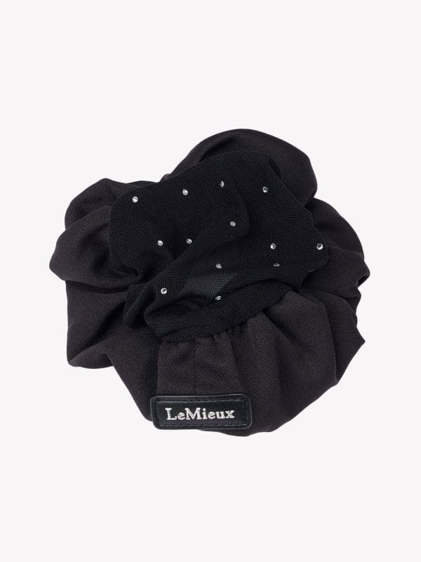 LMX Scrunchie with Crystal Hair Net Black - Afbeelding 2